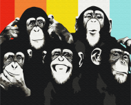 BRUSHME värvi numbrite järgi  Chimpanzee portrait, BS52385