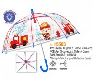 PERLETTI transparent umbrella Fireman 42/8, 15583