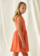 MAYORAL kleit 8F, oranž, 6965-59