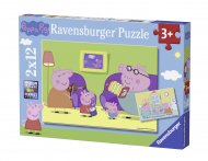 RAVENSBURGER pusle Pepa Pig 2x12pcs, 07596