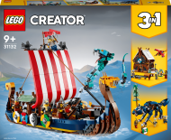 31132 LEGO® Creator Viikingilaev ja Midgardi madu