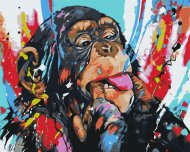 BRUSHME värvi numbrite järgi  Colored chimpanzee, BS51960