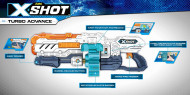 XSHOT mängupüstol Turbo Advance, 36136