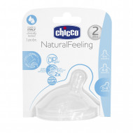 CHICCO pudelilutt Natural feeling 2+ (1 tk) medium flow