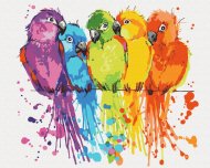 BRUSHME värvi numbrite järgi  Colorful parrots, BS28115