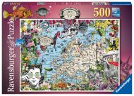 RAVENSBURGER pusle European Map Quirky Circus, 500tk., 16760