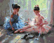 BRUSHME värvi numbrite järgi  Ballerinas with a kitten, BS51984