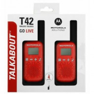 MOTOROLA raadiosaatjad Talkabout T42 Red 2 pcs., B4P00811RDKMAW