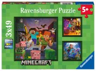 RAVENSBURGER pusled Minecraft Biomes, 3x49tk, 5621