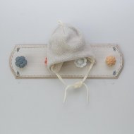 VILAURITA meriinovillane müts, hall/ecru, 48 cm, art 517