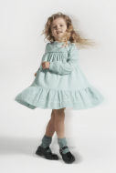 COCCODRILLO pikkade varrukatega kleit GARDEN ENGLISH KIDS, piparmündi värv, WC4128101GEK-031-