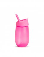 MUNCHKIN pudel kõrrega SIMPLE CLEAN, 237ml, pink, 12k+, 90019