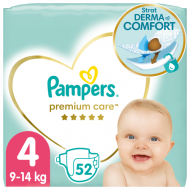 PAMPERS Premium Care teipmähkmed, suurus 4, 9-14kg 52 tk, 81765775
