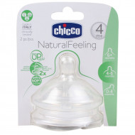 CHICCO pudelilutt Natural feeling 4+ (2 tk) adjustable flow