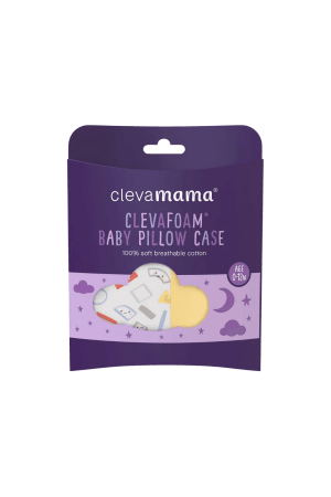 CLEVAMAMA ClevaFoam® padjapüür Grey/Yellow, 3341 