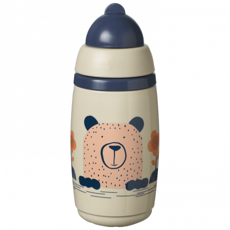 TOMMEE TIPPEE termokruus INSULATED STRAW 266ml, 12m+, grey, 447824 447824