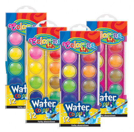 COLORINO KIDS vesivärvid 12 värvi, 41508PTR 41508PTR