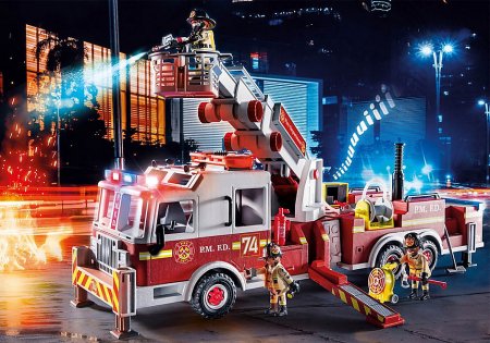 PLAYMOBIL CITY ACTION Päästesõidukid: tornredeliga tuletõrjeauto, 70935 70935