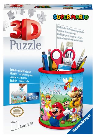 RAVENSBURGER 3D pusle-pliiatsihoidja Super Mario, 54tk, 11255 11255