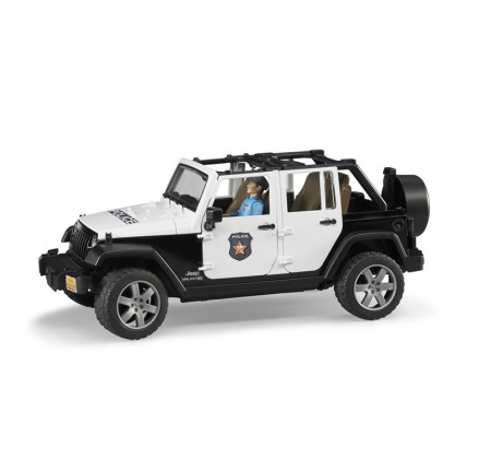 BRUDER Jeep WranglerUnlimited Rubicon politseiauto +L+S-Mod. + politseinik, 2526 2526