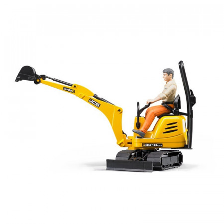 BRUDER Micro excavator 8010 CTS and construction worker, 62002 62002