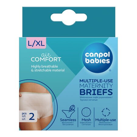 CANPOL BABIES rasedus aluspüksid mitmekordseks kasutamiseks 2 tk. L/XL 73/002 73/002