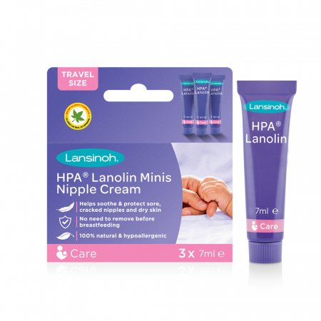 LANSINOH HPA® Lanoliin Minis Nibu Kreem, 3x7ml, 10234 10234