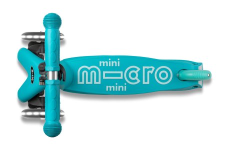MICRO tõukeratas Mini Micro Deluxe LED Aqua, MMD076 