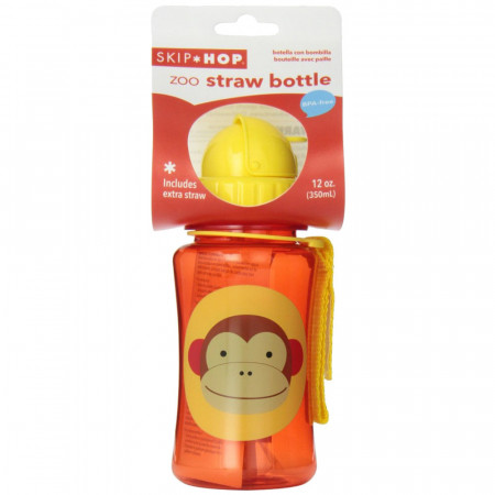 SKIP HOP Zoo Bottle läbipaistev tass Beždžionė, 252303 