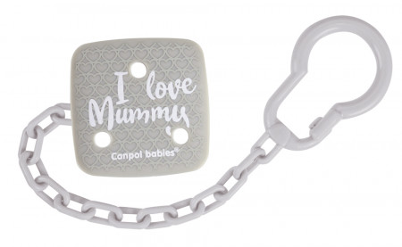 CANPOL BABIES soother holder I Love Mummy, 2/434 2/434