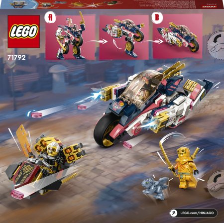 71792 LEGO® NINJAGO® Sora muudetav robot-võidusõidumasin 71792