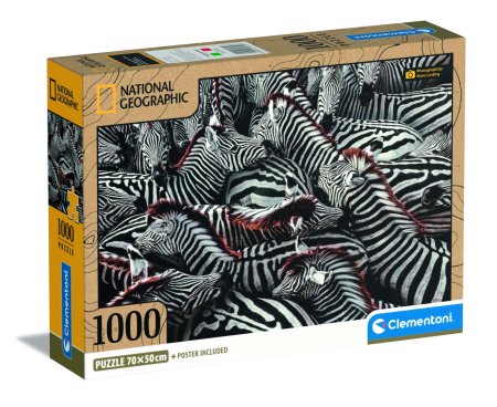 CLEMENTONI pusle Zebras, 1000tk, 39729 39729