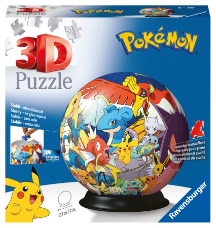 RAVENSBURGER 3D pusle Pokemon Ball, 72tk, 11785 11785