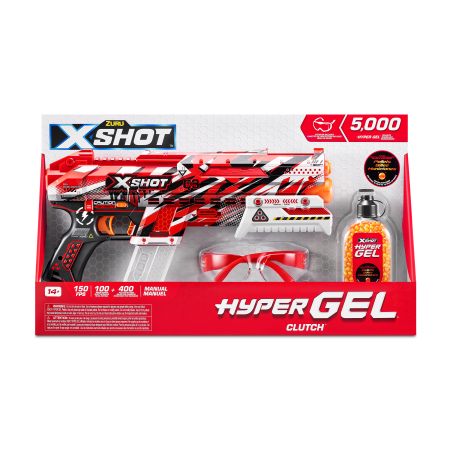 X-SHOT mängupüstol Hyper Gel, 1 seeria, 5000 geelkuuli, assortii, 36622 36622