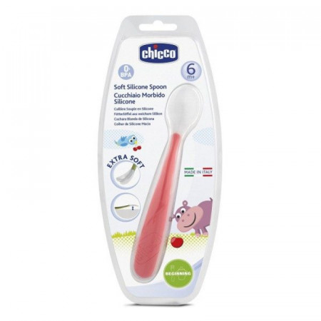 CHICCO lusikas 6k+ Red 8058664031818