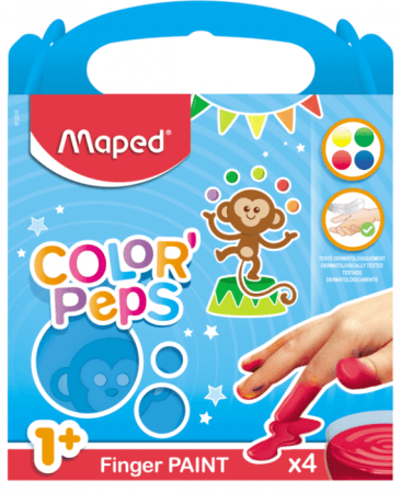MAPED COLORPEPS sõrmevärv Early Age 4x80g, 228125100000 228125100000