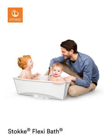 STOKKE beebivann Flexi Bath heat sensitive White Aqua 531905 531905