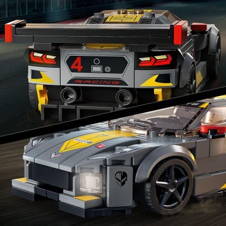76903 LEGO® Speed Champions Võidusõiduauto Chevrolet Corvette C8.R ja 1968. a Chevrolet Corvette 76903