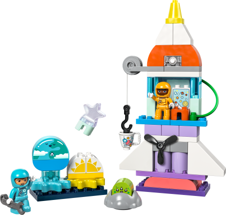 10422 LEGO®  DUPLO Town Kolm-Ühes Kosmosesüstiku Seiklus 