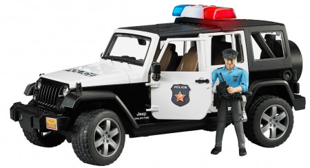 BRUDER Jeep WranglerUnlimited Rubicon politseiauto +L+S-Mod. + politseinik, 2526 2526
