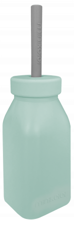 MINIKOIOI joogipudel kõrrega, 6m+, 200 ml, River Green / Powder Grey, 101240005 101240005