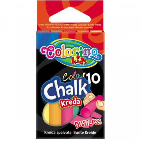 COLORINO KIDS värvilised kriidid 10TK, 33152PTR 33152PTR