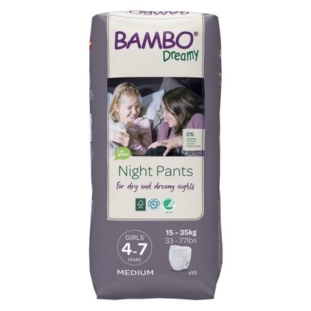 BAMBO mähkmed DREAMY NIGHT 4-7 Tüdruk, 15-35 kg 10 tk/pakk, BAMBN9867 BAMBN9867
