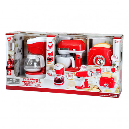 PLAYGO köögiseadmed punane (kohvimasin, mikser, röster), 38016 38166