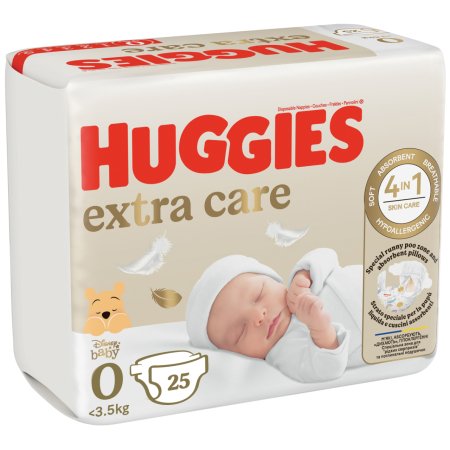 HUGGIES mähkmed, Extra Care, Size 0, up to 3.5kg, 25 tk, 2590101 