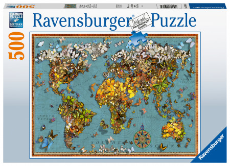 RAVENSBURGER pusle Maailma täis liblikaid, 500tk, 15043 15043