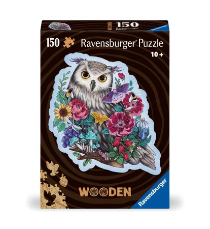 RAVENSBURGER puidust pusle Mysterious Owl, 150tk, 17511 17511
