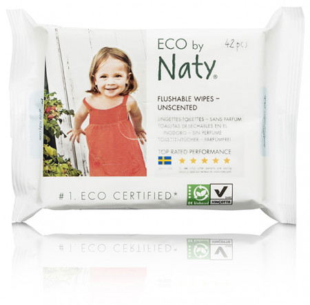 Eco by NATY lõhnastamata  puhastuslapid 42tk 245074
