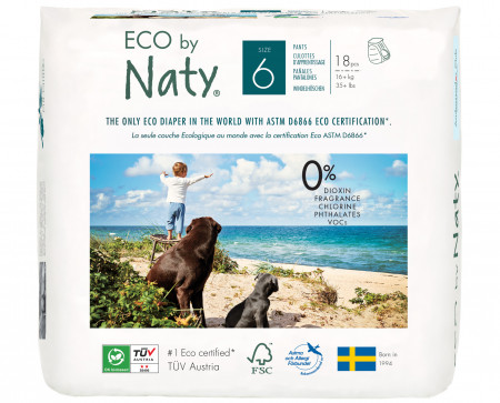 Eco by NATY püksmähkmed 6 XL, 18tk 244114
