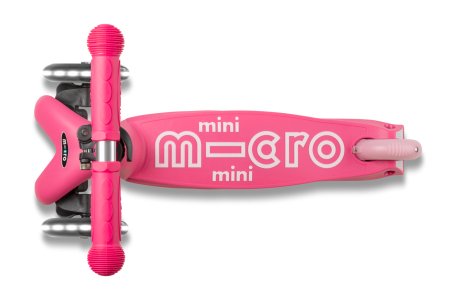 MICRO tõukeratas Mini Micro Deluxe LED Pink, MMD075 